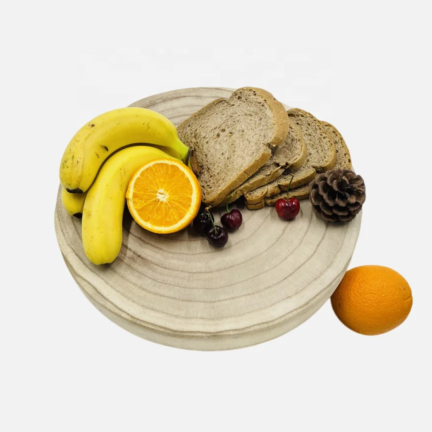 High Quality Kitchen Accessories Wood Fiber Cutting Board serving tray With a Base