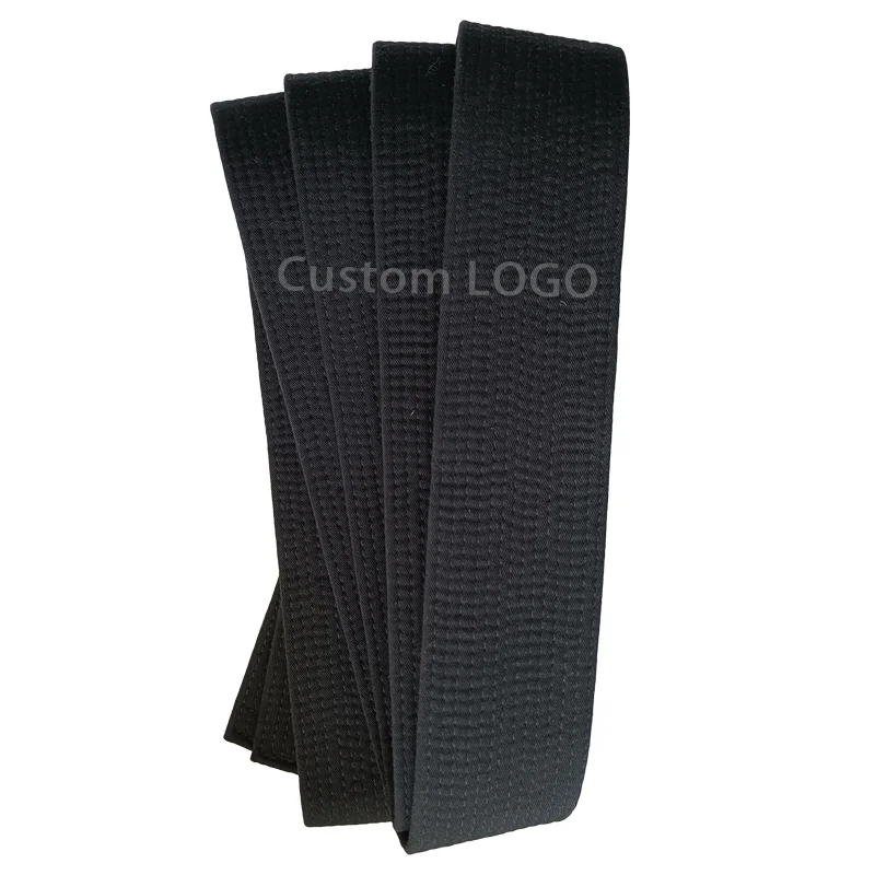Woosung sample free shipping custom design martial arts bjj  taekwondo karate black belt for sale