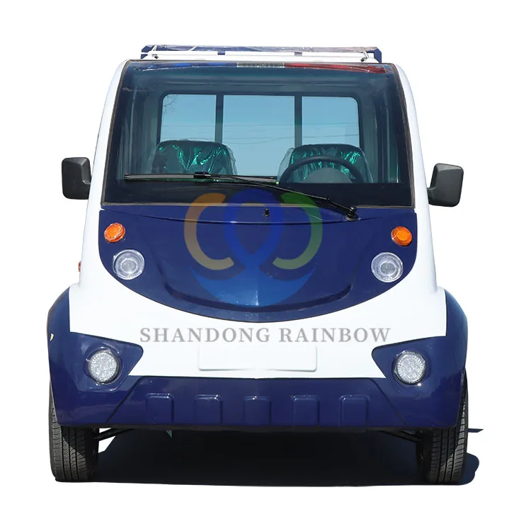 High Quality Electric Vehicle Sightseeing Tourist Bus Closed Electric Patrol Cars