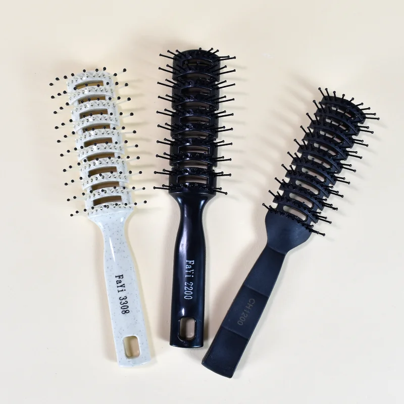 JOBKIN Tunnel Vented Hair Brushes With Nylon Bristles 11 Row Vented Hair Comb for Men and Women Vent Brushes