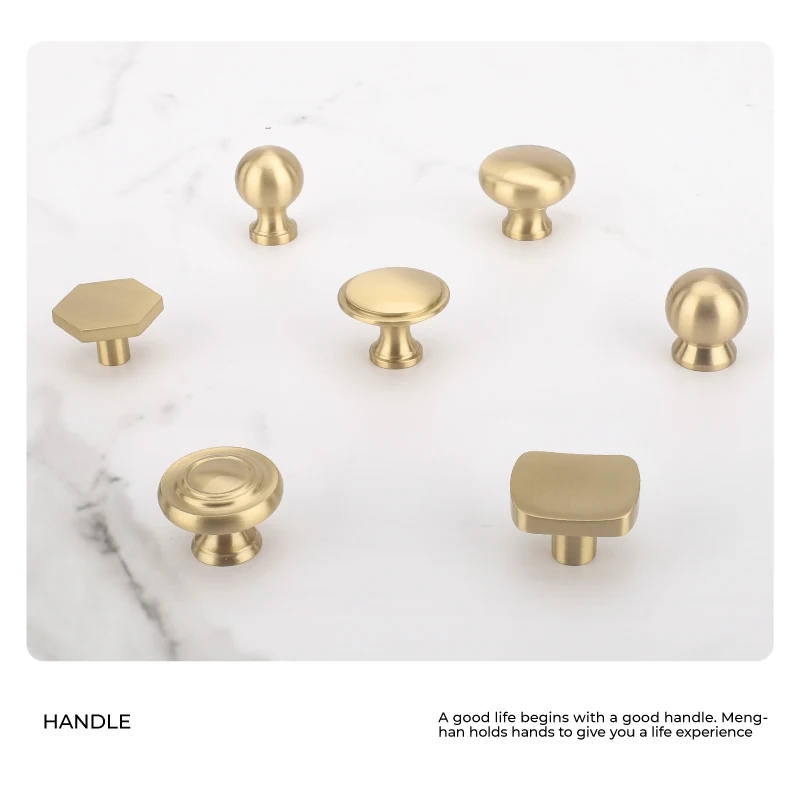 wholesale drawer knobs gold cabinet pulls brass cabinet knobs Ball handle 6650 custom made
