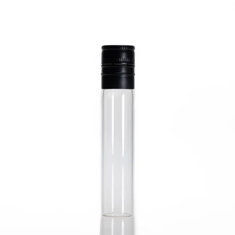 Glass Tube Clear Liquor Wine Bottles For Drinking