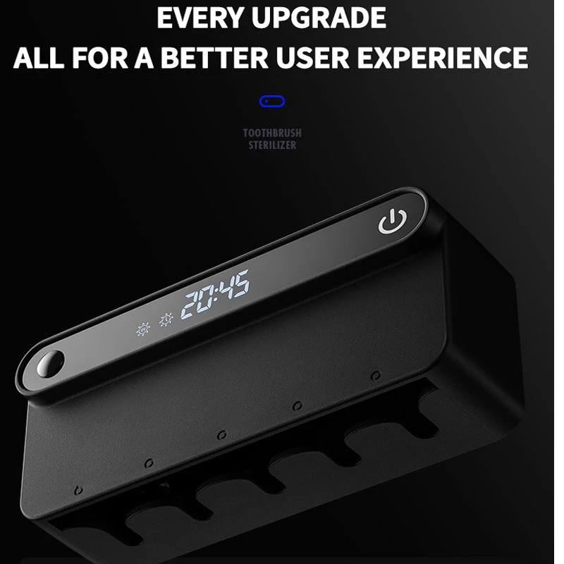 High Quality Fully Automatic Bathroom Gadgets Toothbrush Holder Smart Uv Toothbrush Sterilizer