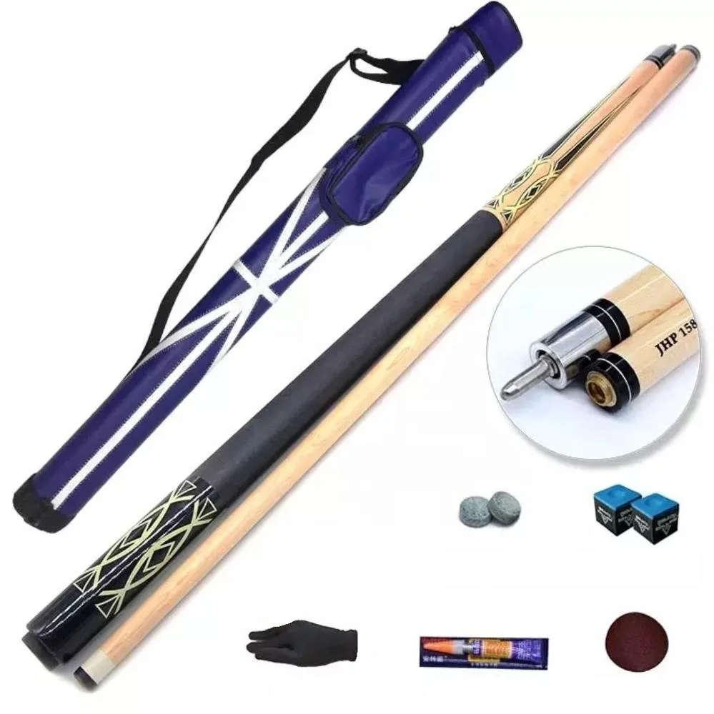 2-PC Maple wooden Pool Cue with Billiard Que holding Case Set For Sale