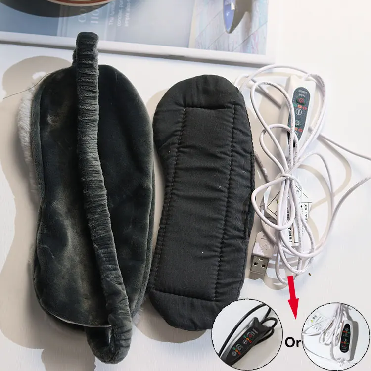 eye cares USB electric Physically heated eye massage with heat compression sleep mask