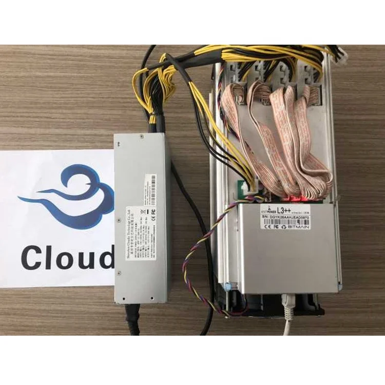 Bitmain Used ANTMINER L3+ 504M with psu Scrypt Miner LTC Mining Machine antminer l3++