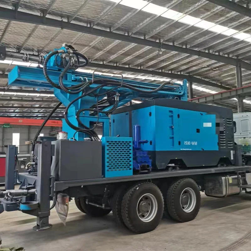 Crawler Pneumatic Water Well Drilling Rig and Gas Dual-Purpose Drilling Rig with Air Compressor