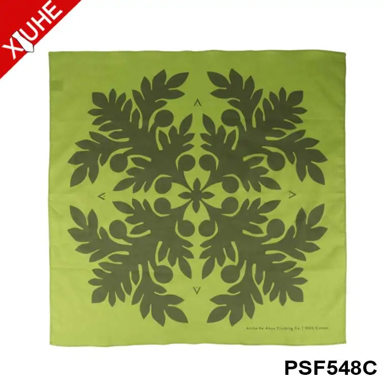 Fashion Customized Pocket Square Unique Pattern Red Mens Handkerchief Digital Printing 100% Cotton Bandana