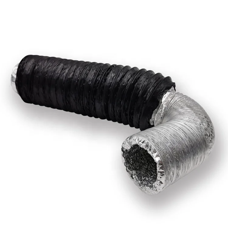 super September new design silent aluminum foil  flexible duct for  inline duct fan