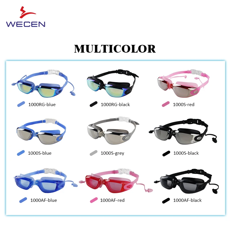 Swim Goggle  Custom Logo Waterproof Swim Goggle Sport Glasses Racing Anti-fog  Myopia lens Swim Goggles