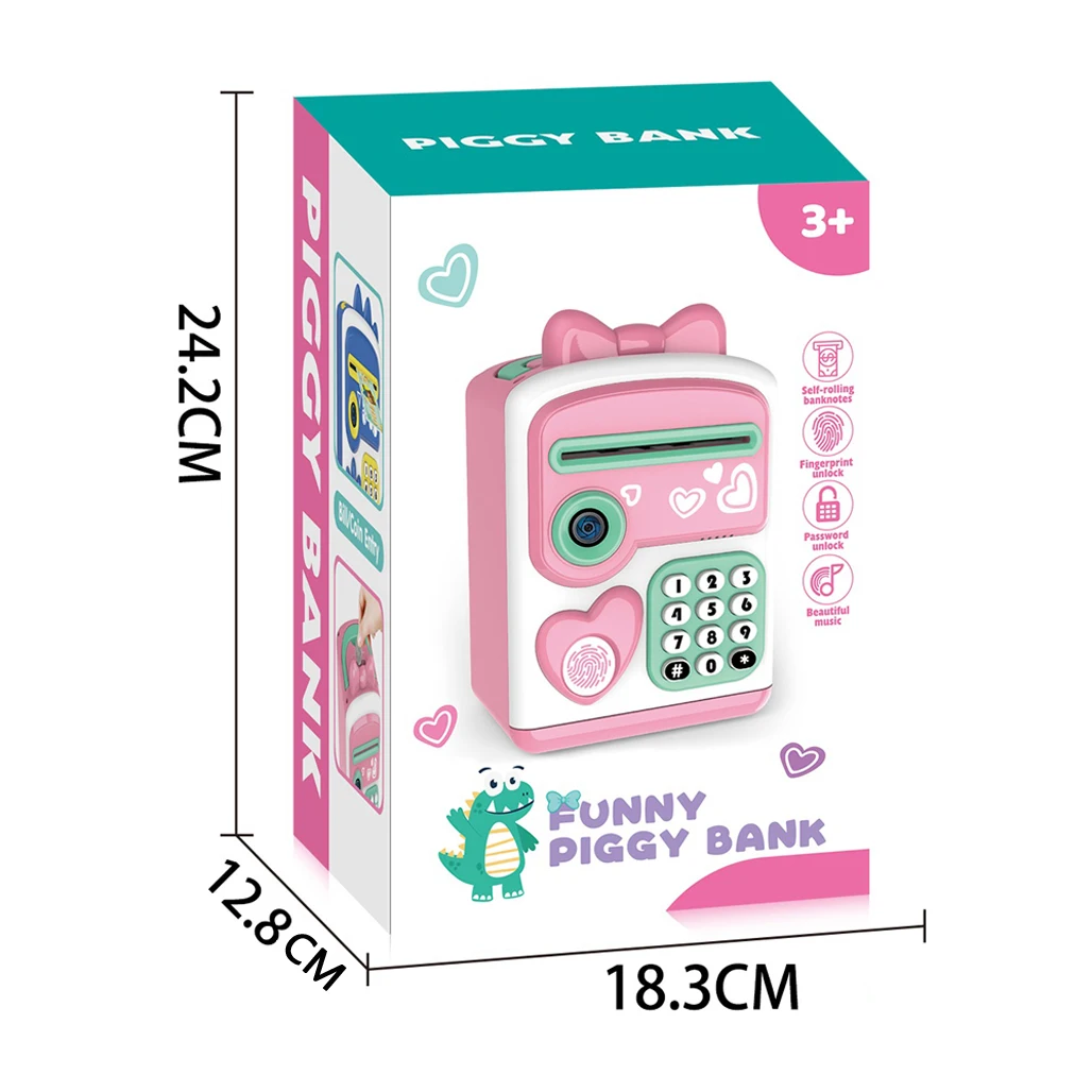 Tego Hot Selling Play House Toys With Music And Knowledge Learning ATM Piggy Bank Toy Money Save Toy For Children