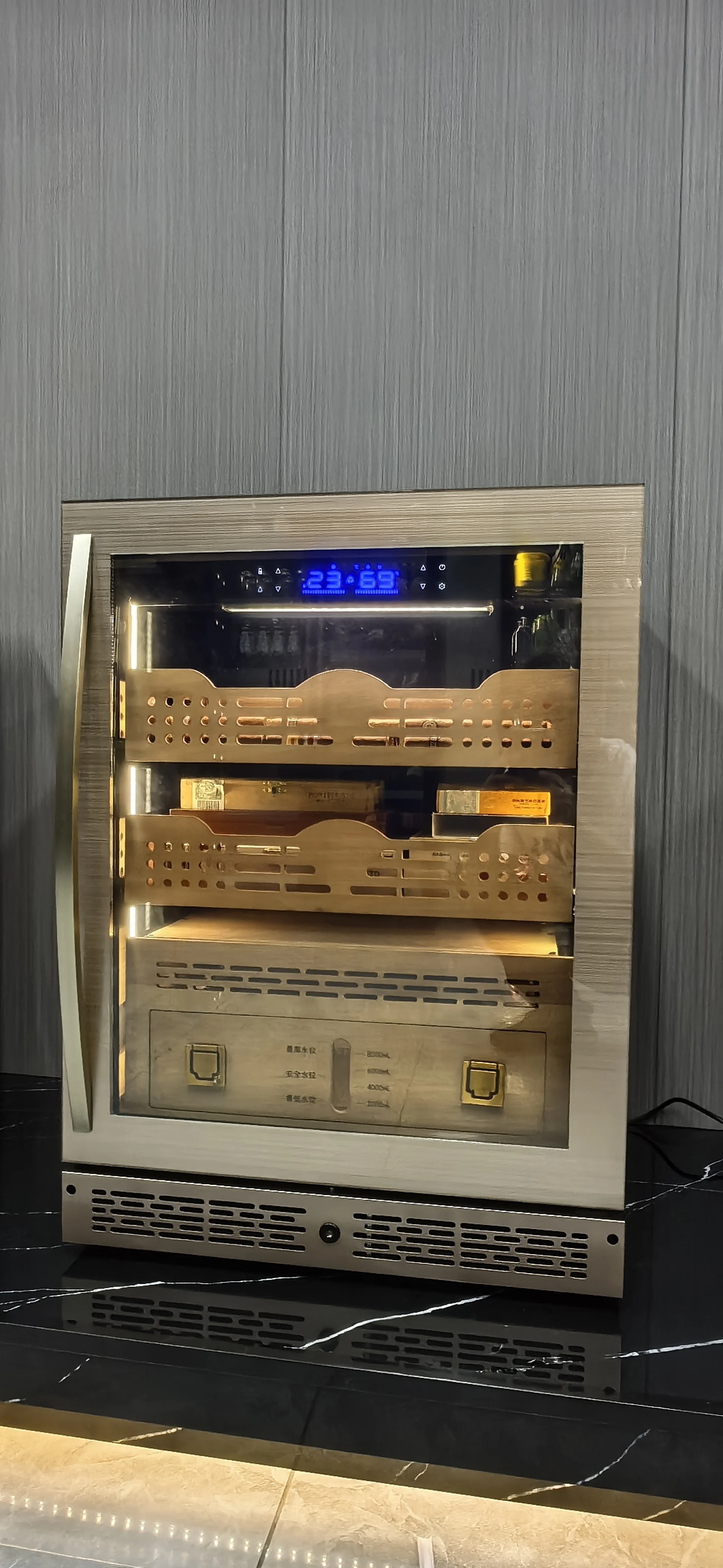 NUELEAD 140L Household Small High End Cigar Humidor Best Temperature For Cigar Humidor