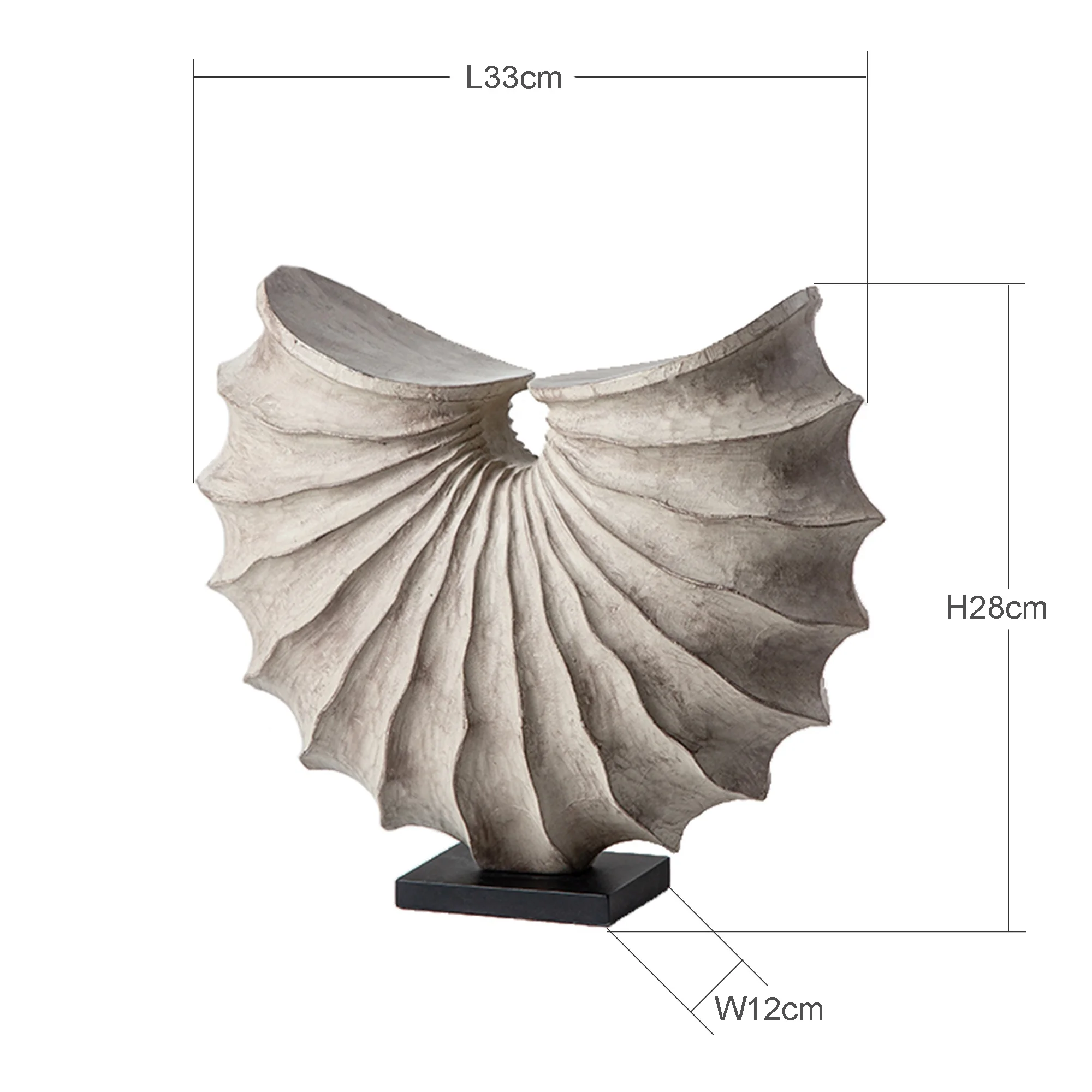 Resin imitation wood sculpture Europe new unique design style for interior decor