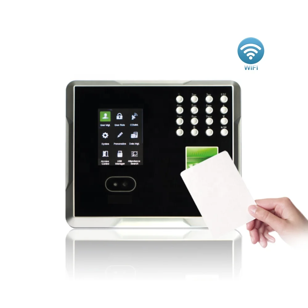 Fingerprint and Face and 13.56MHz IC Card Reader Access Control System Device with WIFI Function