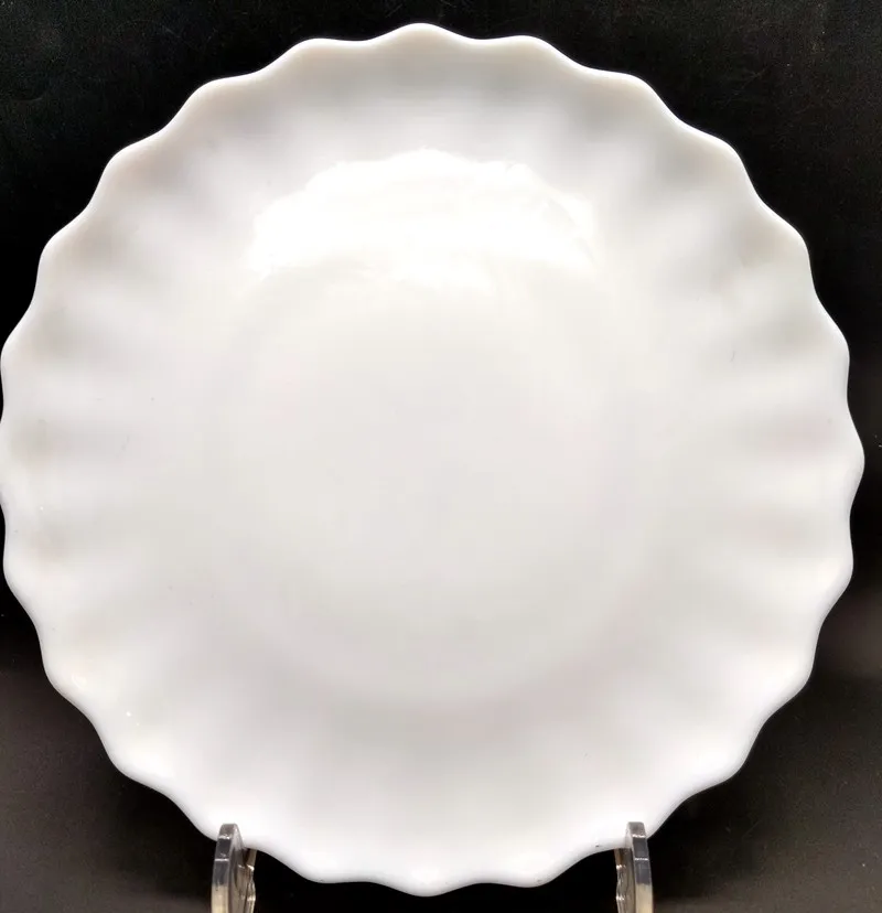  Десертная тарелка из опалового стекла высшего класса во французском стиле обычного белого безопасная для микроволновой печи посудомоечная машина посуда