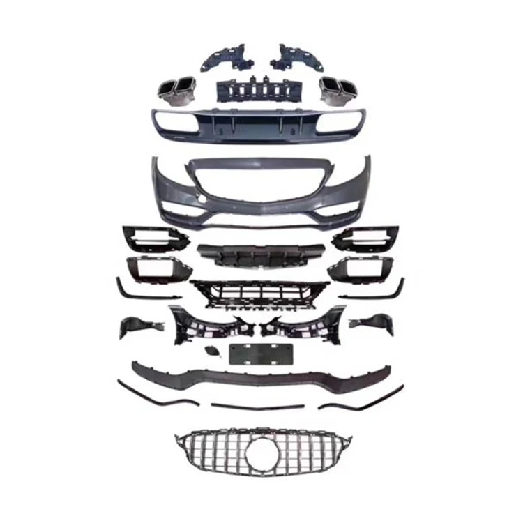 Accessories Facelift Car Body Kit Front Lip Grill Modification For Mercedes-Benz C Class W205 2015-2021 Old To New 2019 C63