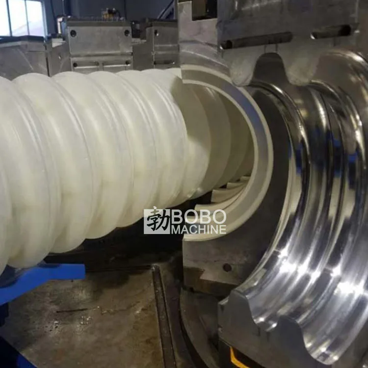 Electric high speed plastic corrugated pipe double wall extrusion machine