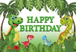 Customized Dinosaur Jungle Forest Animal Safari Party Kids Baby Shower Birthday Backdrop Photography Background for Photo Studio