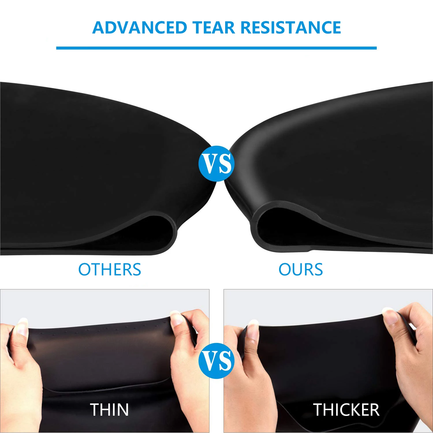 Women Men  Customizable Swimming cap for long hair Waterproof College Latex Swimming Caps with Custom logo