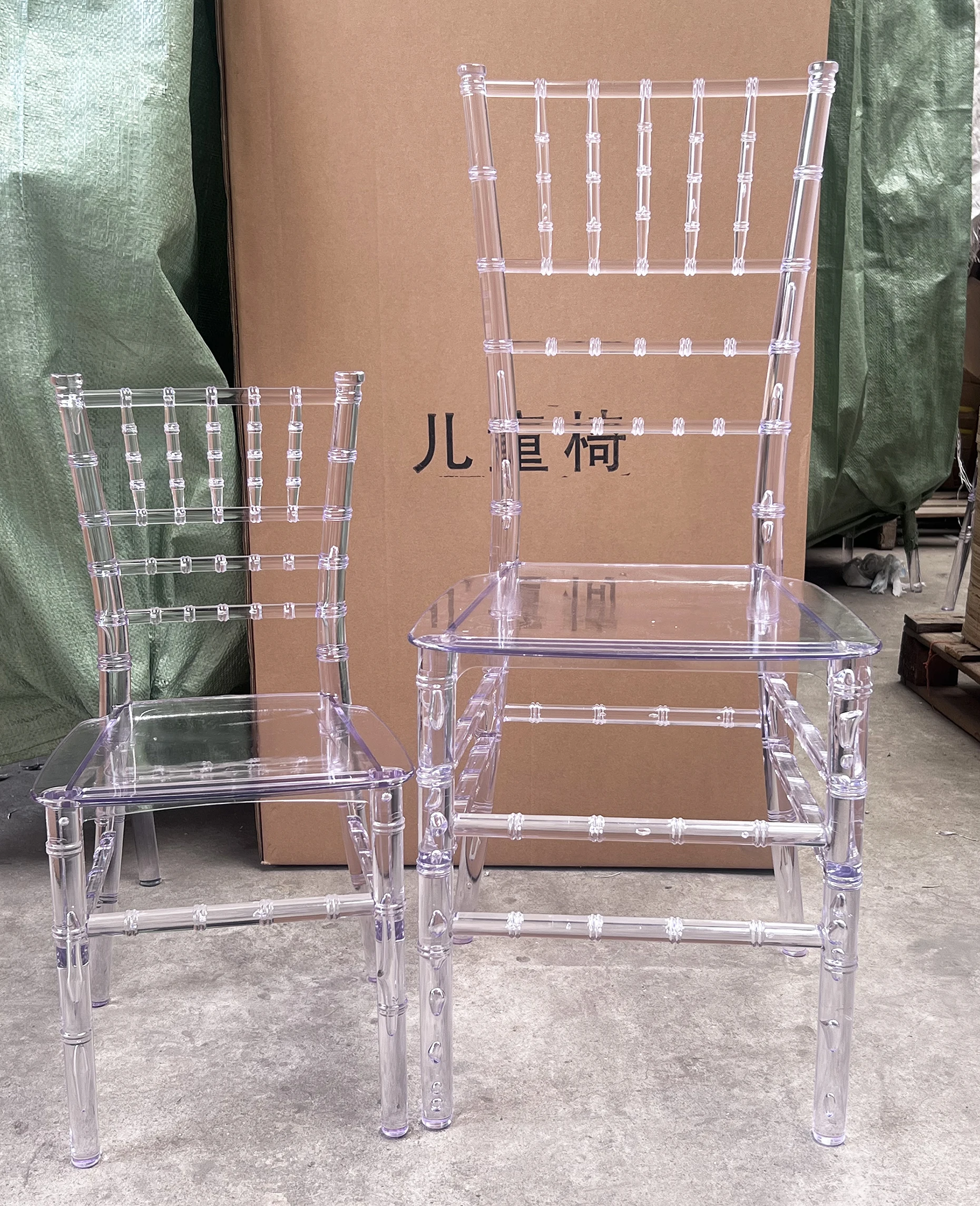 12 Years Manufacture Supply Quality Stacking event party Wedding clear resin Chiavari Chairs