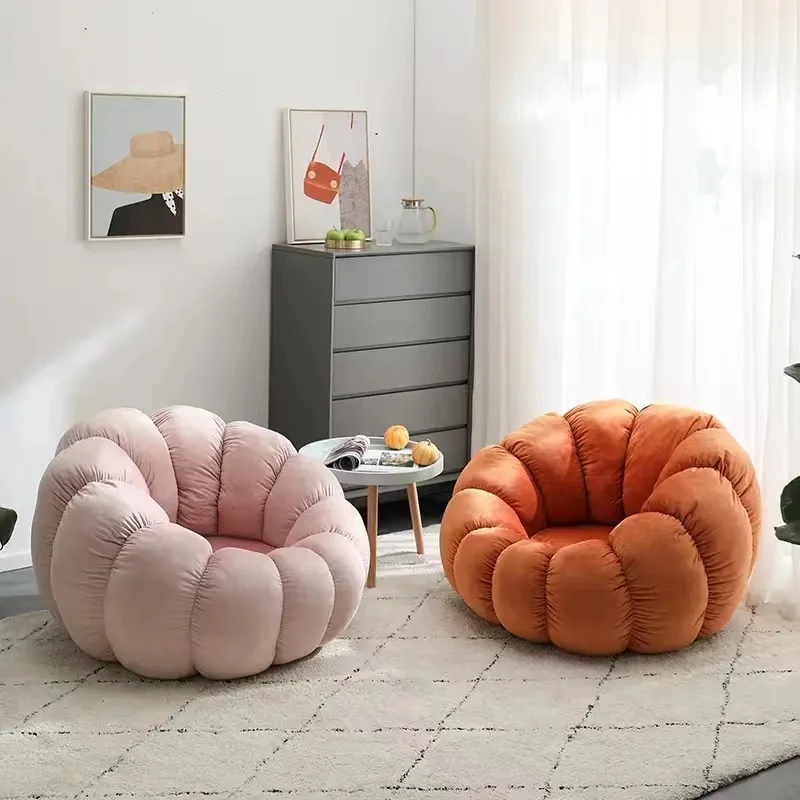 Lounge Modern single seat cheap Nordic Rental bedroom pumpkin chairs
