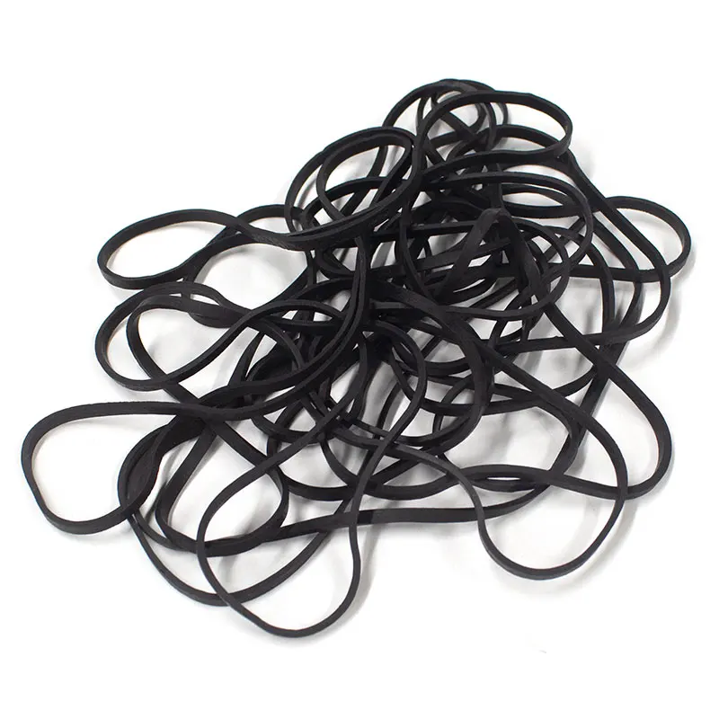 Custom High Quality Black Elastic Rubber Bands Environmental Natural Color Rubber Bands For Home Office