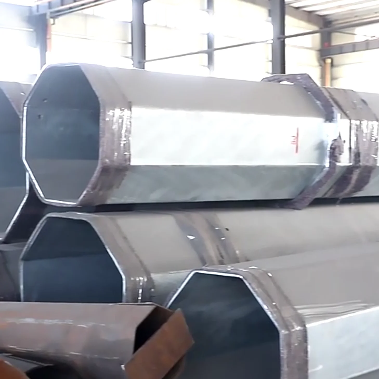 10-100m Customized Ground Electric pole Smart Pole outdoor Electric Steel Tower