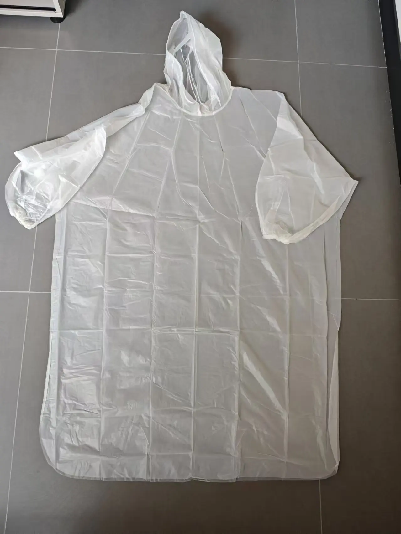 EN13432 bio degradable corn starch PLA plastic disposable promotional compost raincoat poncho