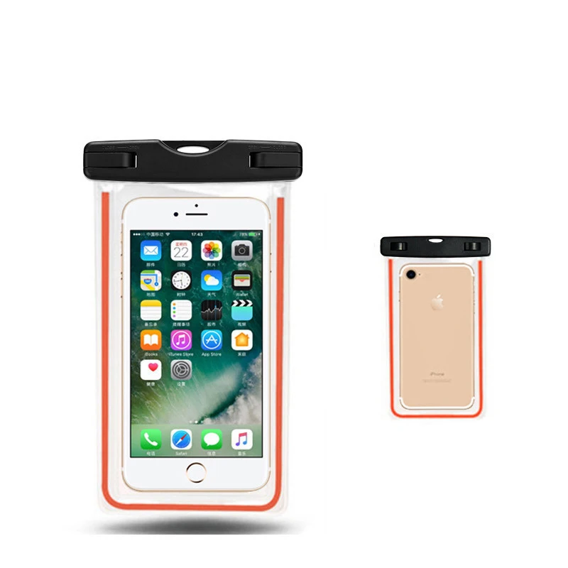 Universal Waterproof Mobile Phone Case For Phone Clear Pvc Sealed Underwater Cell Swimming Pouch Cover Custom Waterproof Bag