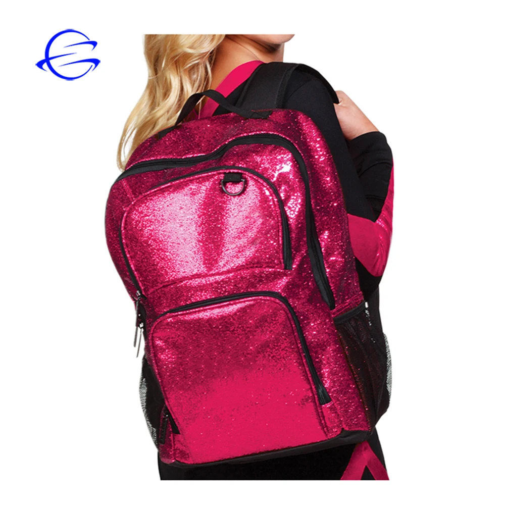 Glitter Cheer Bags Wholesale Cheerleading Backpack Women Waterproof