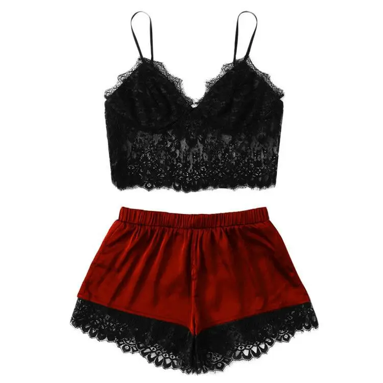 NY-0789 New Amazon Hot Sales 2 Piece Ladies Lingerie Sleepwear Sets