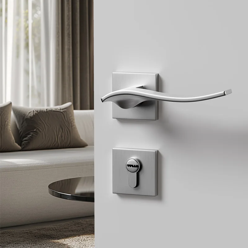 Door lock knobs for exterior entrance Magnetic Key Door Lock door handle