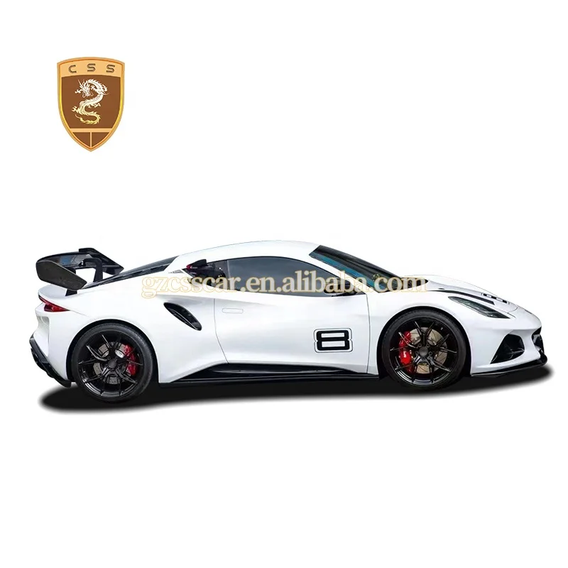 Комплект кузова для Lotus Emira GT4 стильные сухие Передние боковые юбки из углеродного волокна задние спойлеры