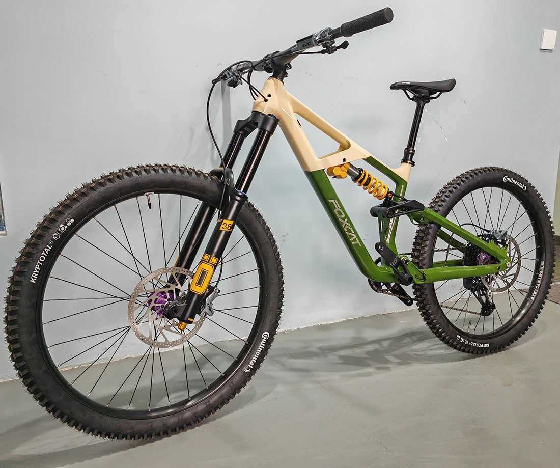 FOXCAT 29 inch soft-tail mountain bike full suspension lightweight aluminium alloy MTB downhill bike inner cables for adult