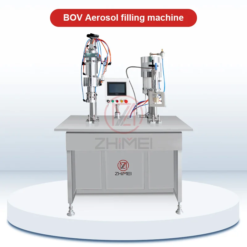 Compressed air aerosol can filling machine for spray aerosol pneumatic spray aerosol filling machines