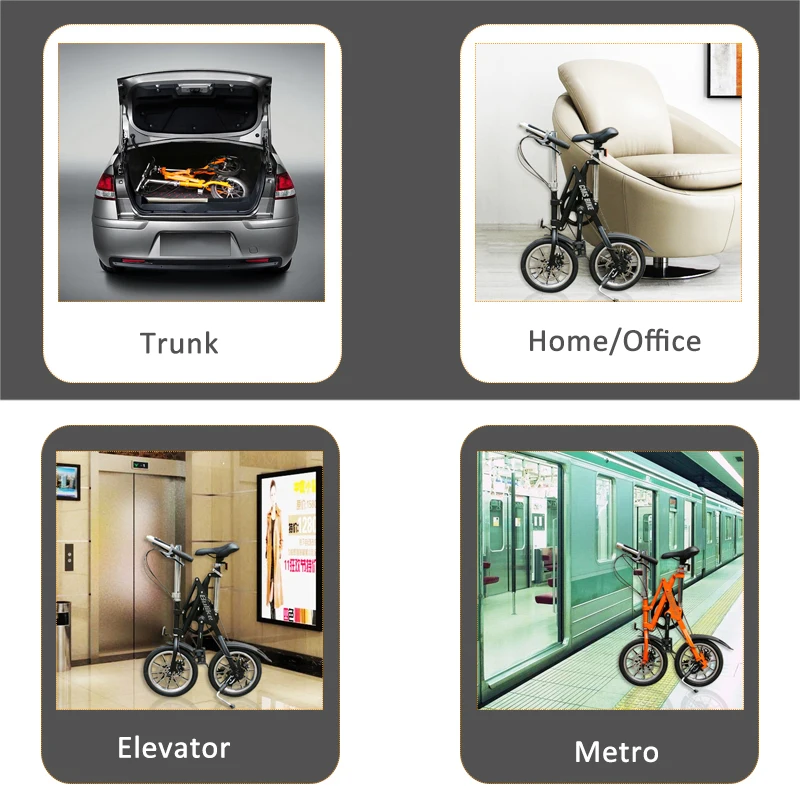 Factory New 14 Inch Single Speed One Second Folding Bike City Bike