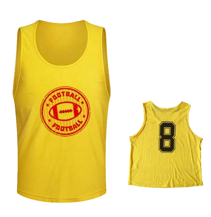Quick Dry Football Training Vest Jersey Bib Vest High Quality Mesh Sportswear Adults Soccer Wear Shirts & Tops Custom OEM ODM