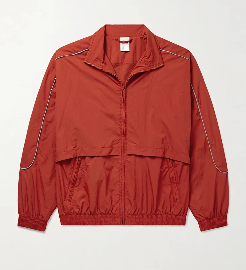 Custom high quality waterproof men windbreaker tracksuit set nylon track suit