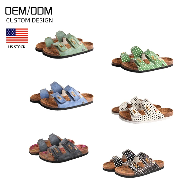 TMA EYES Sandalias Mujer Cork 2023 Summer New Style Flat Anti-slip Open Toe Outdoor Fashion Casual Beach Sandals for Ladies