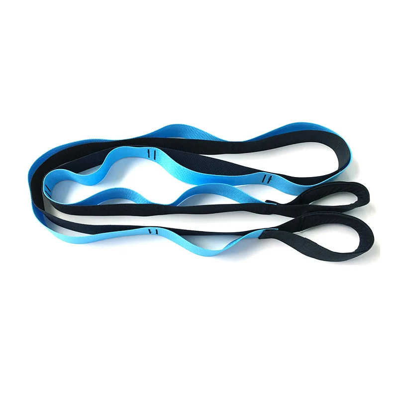 Yoga Stretch Out Strap Nylon Stretching Strap With 8/10/12 Loops Stretch Strap Yoga Strap Stretch OEM Customized Logo