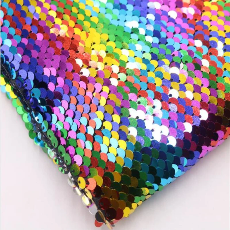 stretch sequin fabric reversible