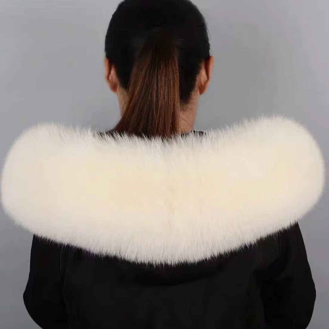 Fox fur collar collar real fox fur fox fur jacket collar