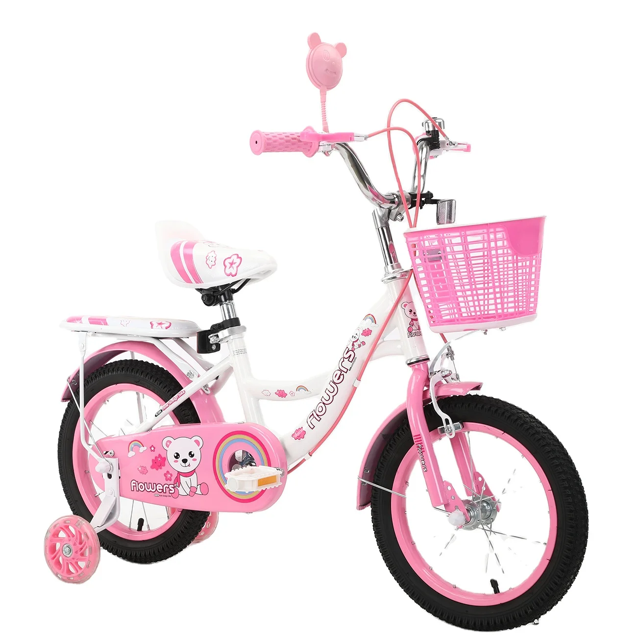 Tong Yong Children Bicycle 12-18 inch Pink For Girls With Auxiliary Wheel Girls Bicycle 2023 Newest