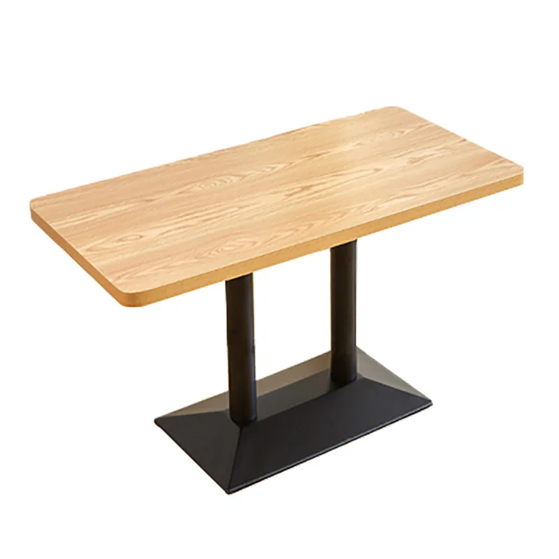 Customize Color Restaurant Furniture HPL Laminate Table With Wood Grain