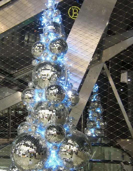 Christmas Xmas Tree Ornament Hanging Disco Ball  Mirror Disco Ball