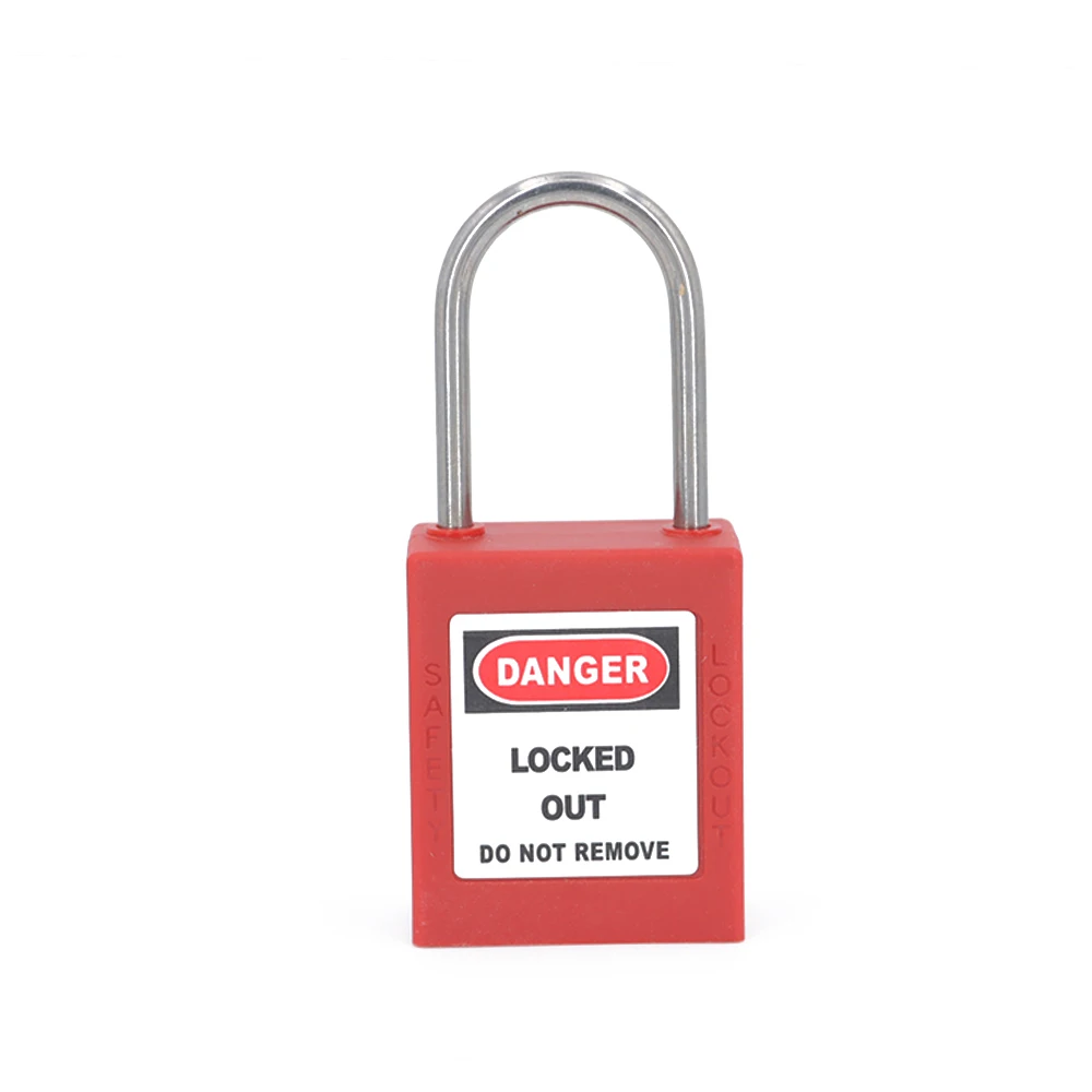 
China Lockey Safety 40mm Stainless Steel ABS Safety Lockout Tagout Padlock 