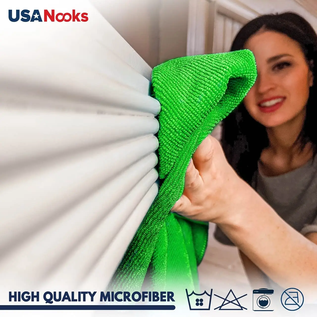 Customized Microfiber Cleaning Cloth Cleaning Rags - Microfiber Towels for Cars - Softer and More Absorbent - Lint Free Cloth