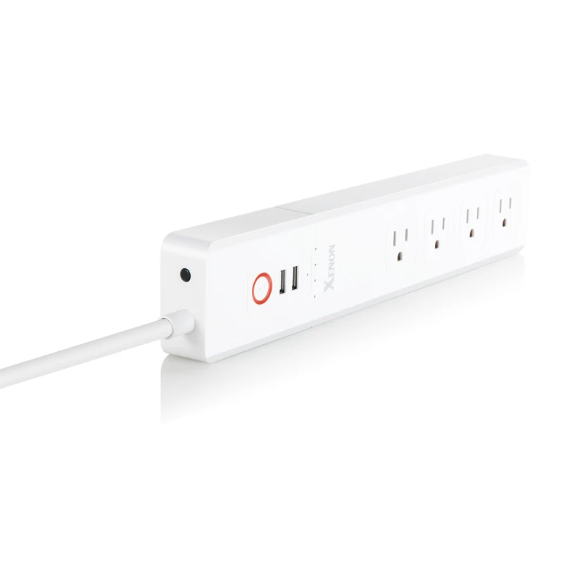 Xenon  Power Strip AC Outlet USB Charge Ports Extension Cord Neatly arranged plug and ports Multi Plug Strip Surge Protector