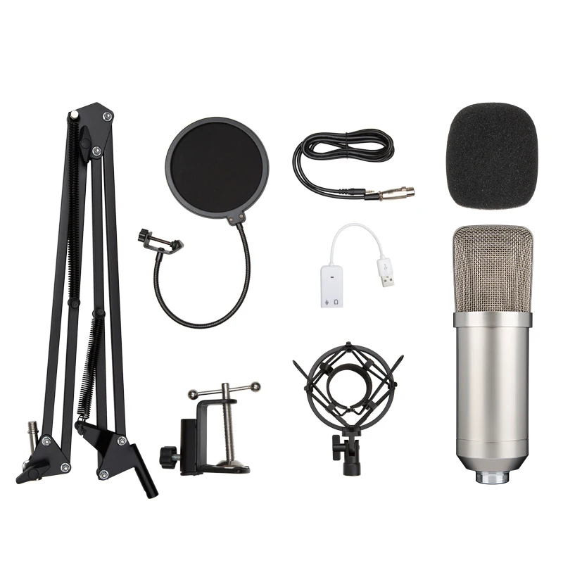 GAM-P890Z профессиональный студийный домашний конденсаторный микрофон для записи с регулируемой подставкой для компьютерных игр