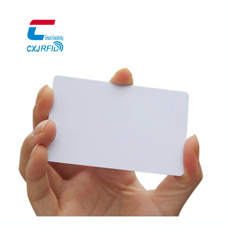 Factory direct sell  inventory  Blank pvc gift card plastic white card for thermal card printer